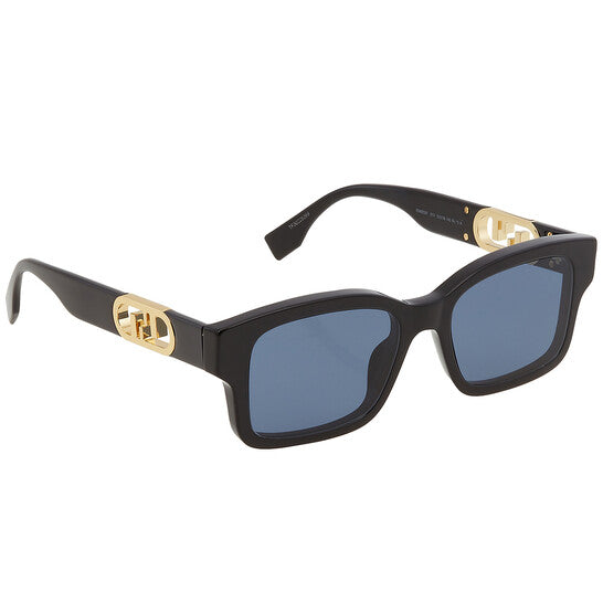 O'Lock Sunglasses Shiny Black/Blue - FENDI