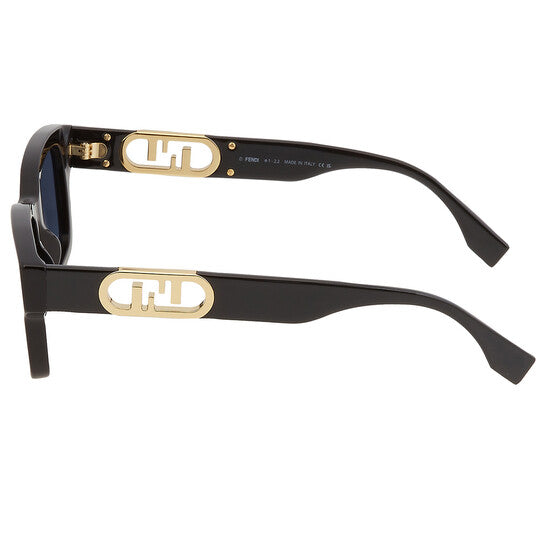 O'Lock Sunglasses Shiny Black/Blue - FENDI