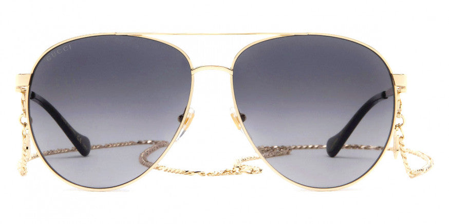 Women's Metal Sunglasses With Detachable Chain - Gucci