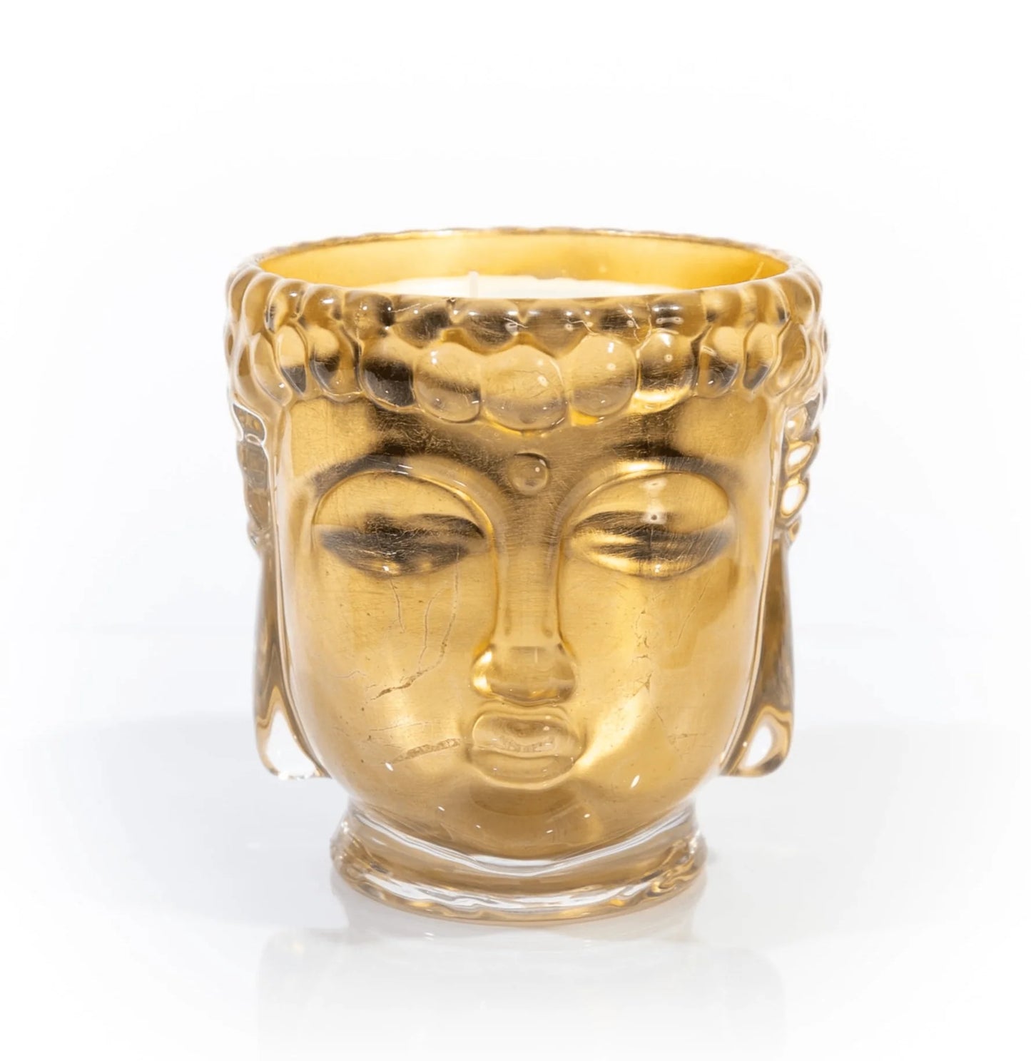 Supernova Buddah Royale Candle 24K Gold Clear Glass - Thompson Ferrier