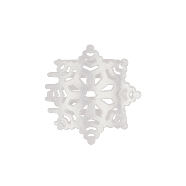 Flat Hair Clip Glitter Snowflake - TELETIES