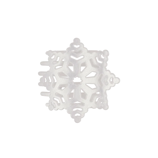 Flat Hair Clip Glitter Snowflake - TELETIES