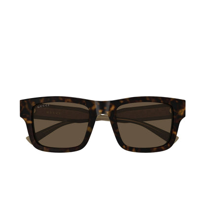 Mens Square Sunglasses Brown - Gucci