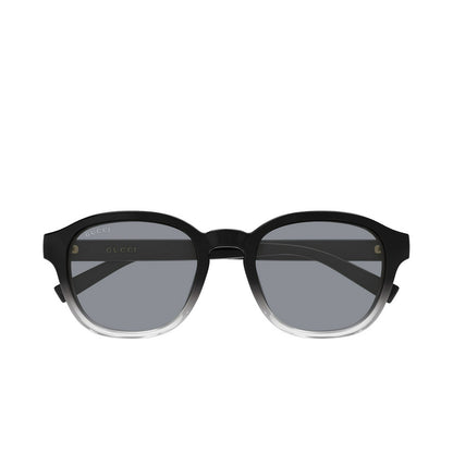 Mens Round Sunglasses Black/Clear - Gucci