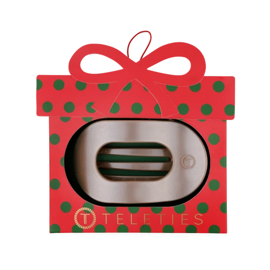 Flat Round Ornament Holiday - TELETIES