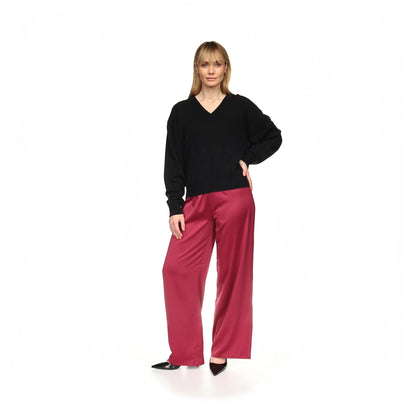 Stargazer V Neck Sweater Black - Brodie Cashmere