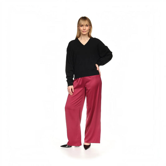 Stargazer V Neck Sweater Black - Brodie Cashmere
