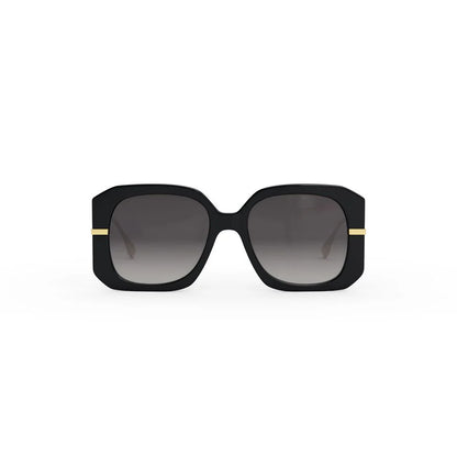 Fendigraphy Sunglassess Shiny Black/Gradient Smoke - FENDI