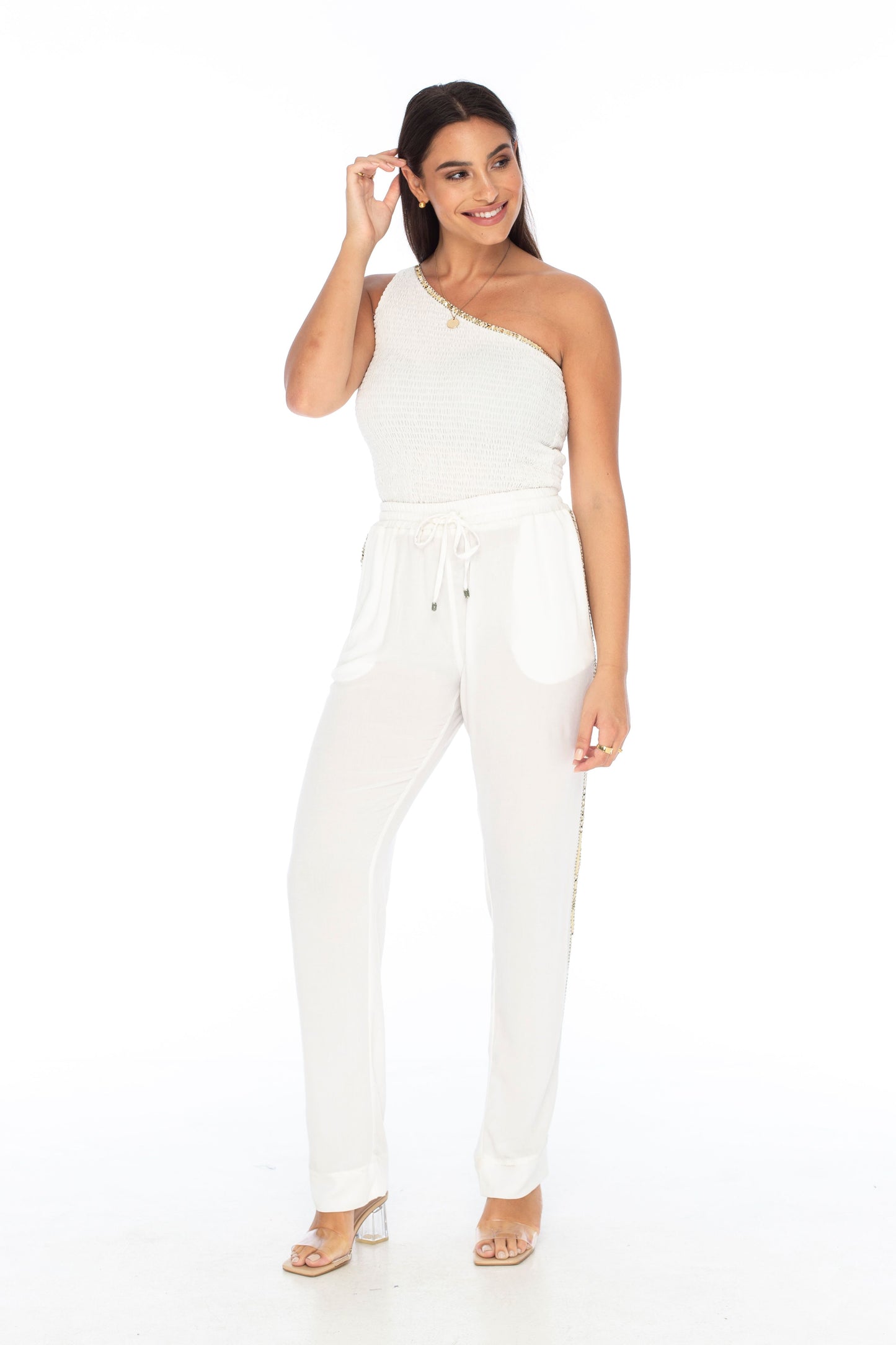 Evening Joggers White - Skemo