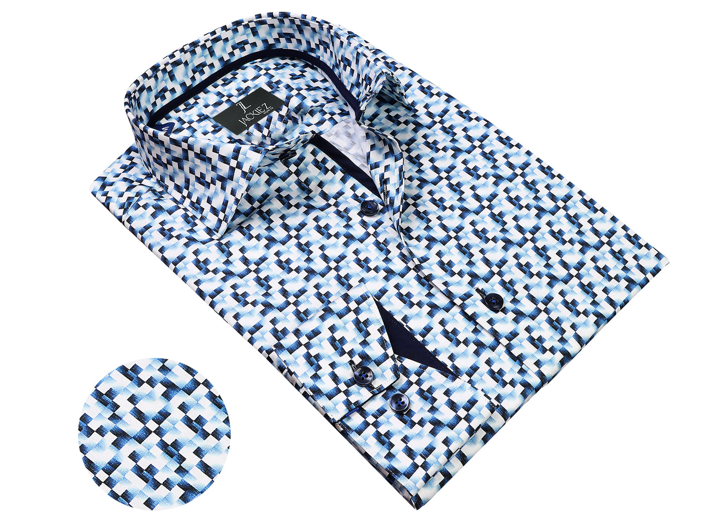 "The Poseidon" Long Sleeve Button Up - Jackie Z Style Co.
