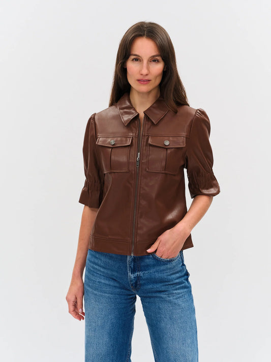 Jennifer Jacket Brown - Six Fifty Clothing