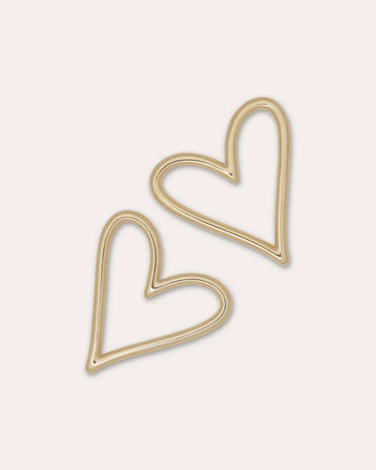 Love Small Earrings Gold - Ramy Brook