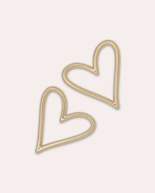 Love Small Earrings Gold - Ramy Brook