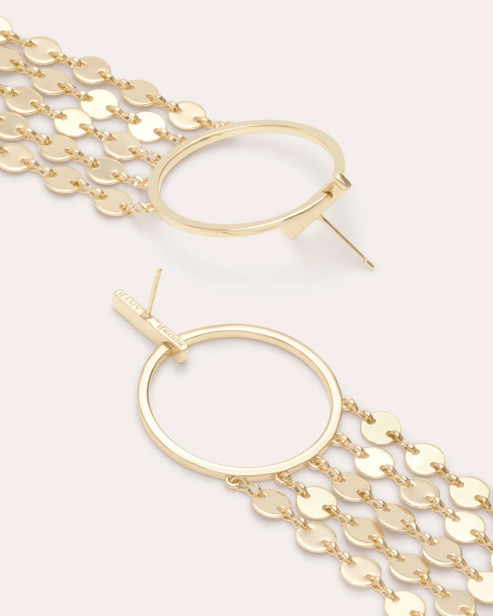 Miraya Enamel Chandelier Earrings Bazaar Blue - Ramy Brook