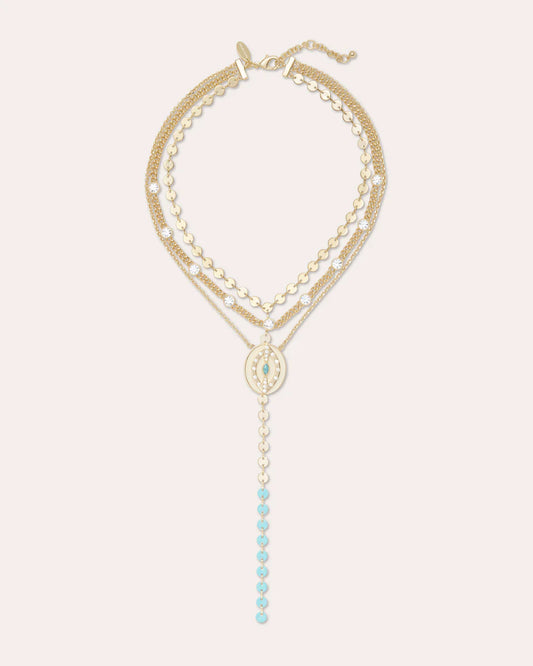 Saruti Enamel Layered Necklace Gold - Ramy Brook