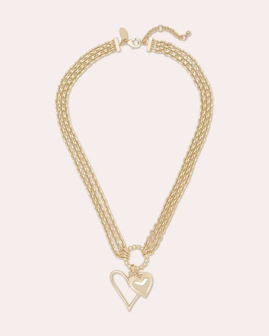 Love Charm Necklace Gold - Ramy Brook