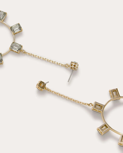 Alanna Stone Drop Earrings Gold Graphite - Ramy Brook