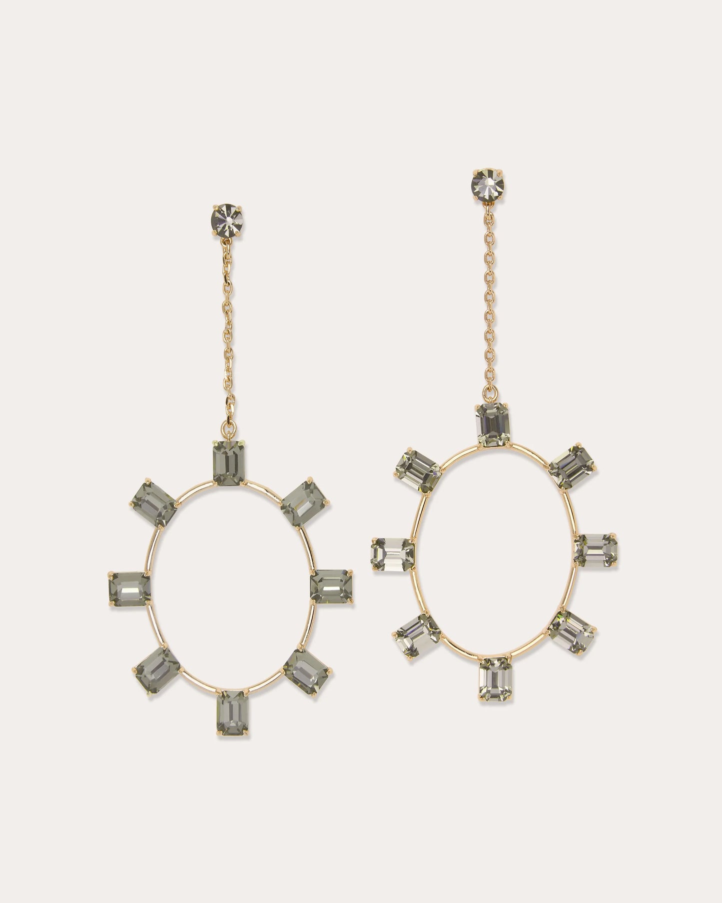 Alanna Stone Drop Earrings Gold Graphite - Ramy Brook