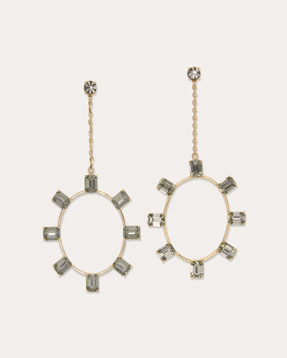 Alanna Stone Drop Earrings Gold Graphite - Ramy Brook