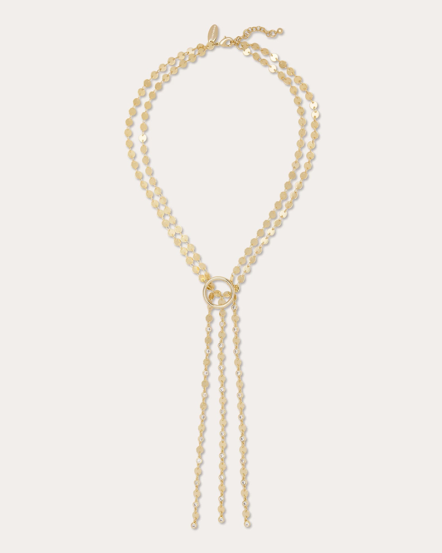Mila Sparkle Lariat Necklace Gold - Ramy Brook
