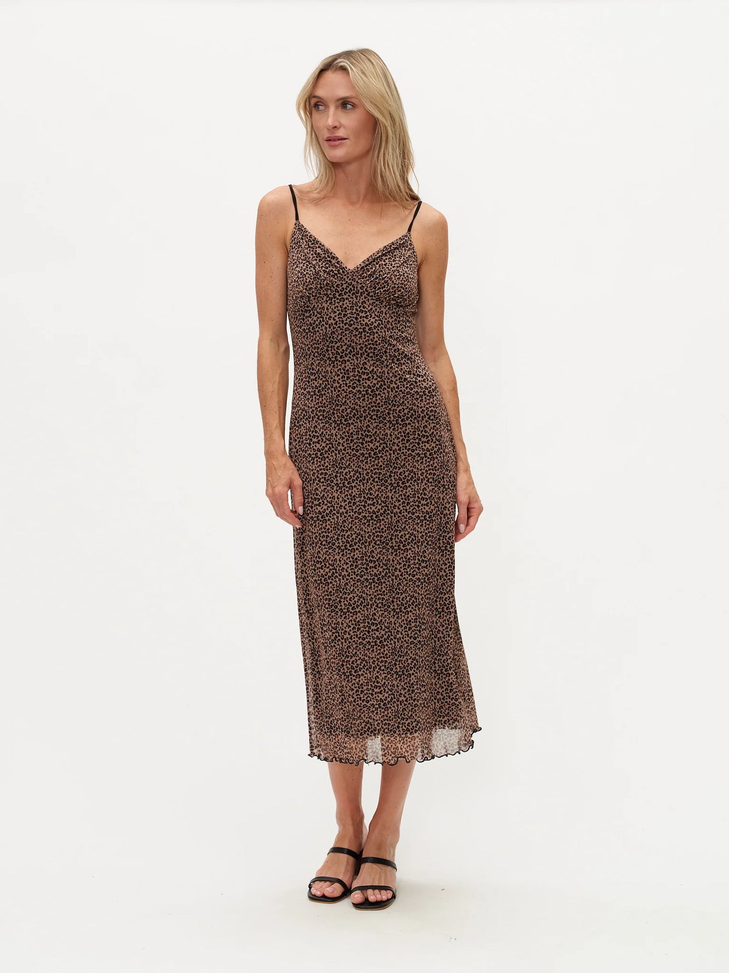 Lana Dress Cheetah Print - Six Fifty Clothing