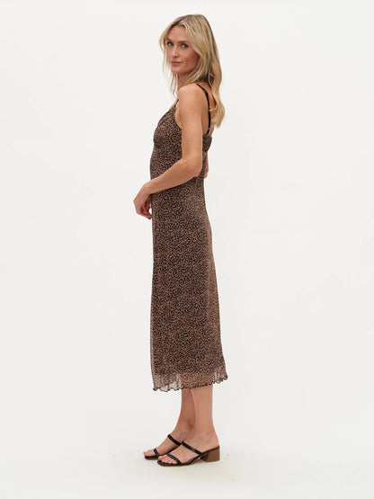 Lana Dress Cheetah Print - Six Fifty Clothing