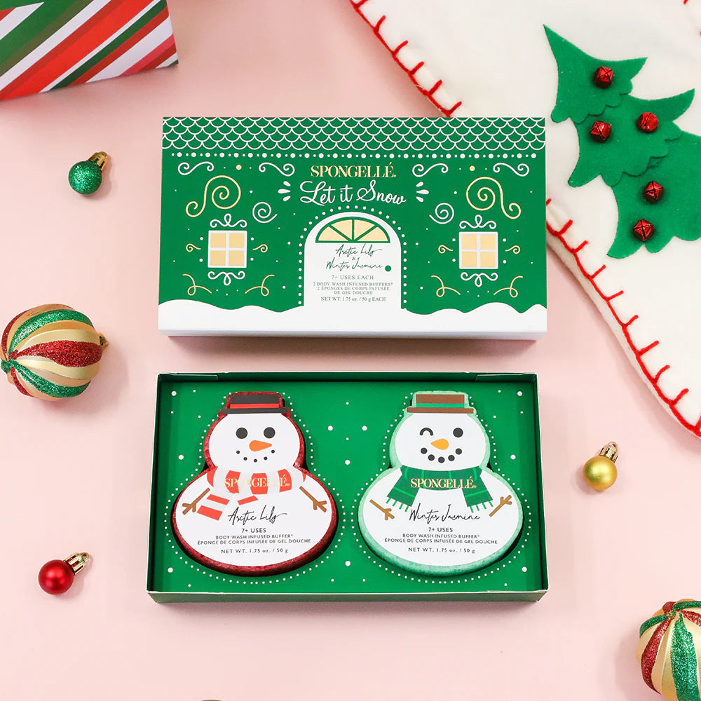 Let It Snow | Holiday Snowman Gift Set - Spongelle