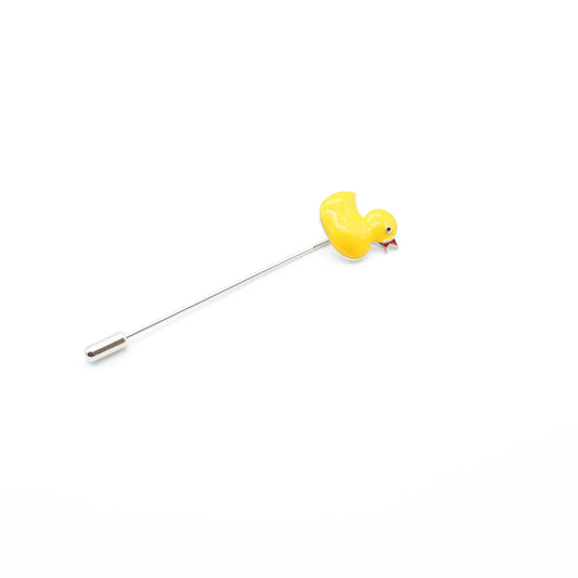 Rubber Duck Lapel Pin Yellow - Stolen Riches