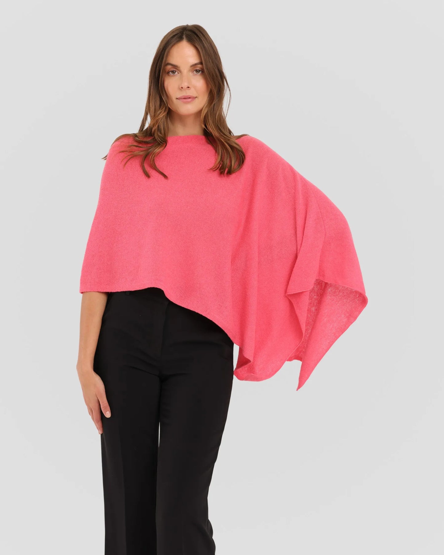 Cashmere Poncho Coral Reef - Jackie Z Style Co.