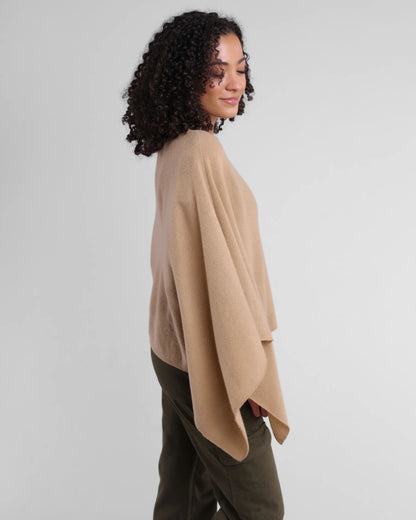 Cashmere Poncho Baby Camel - Jackie Z Style Co.