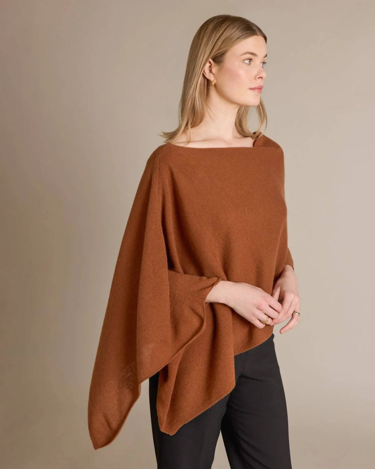 Cashmere Poncho Negroni - Jackie Z Style Co.