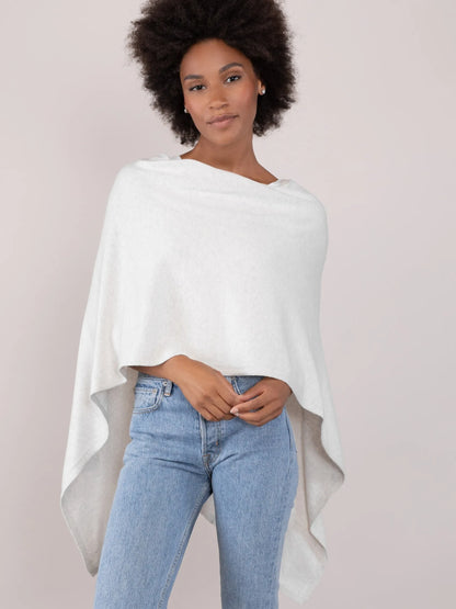 Cotton Cashmere Poncho Mineral - Jackie Z Style Co.