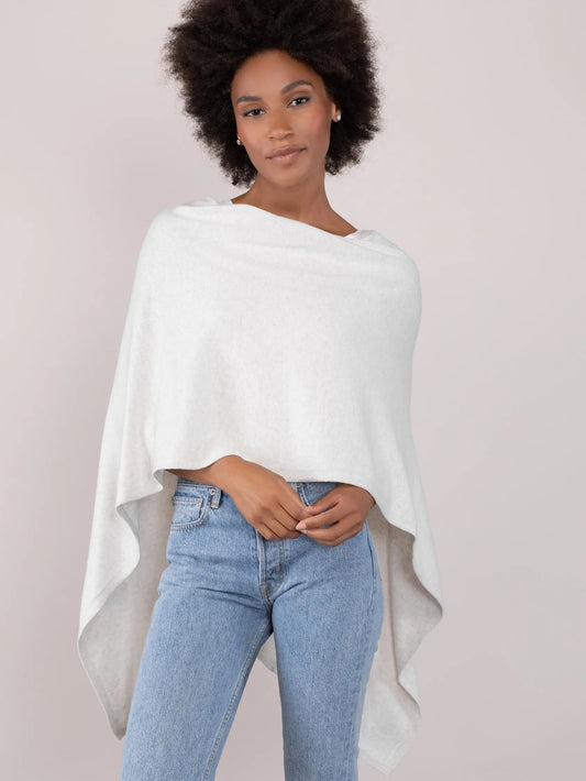 Cotton Cashmere Poncho Mineral - Jackie Z Style Co.