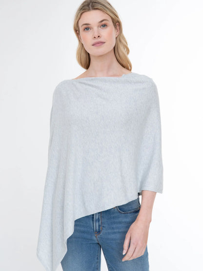 Cotton Cashmere Poncho Fog - Jackie Z Style Co.
