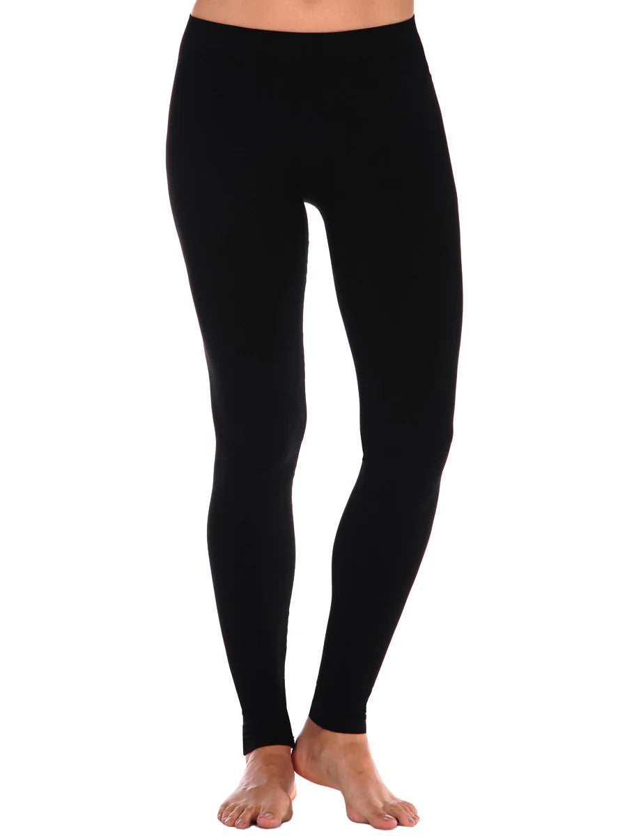 Matte Micro Rib Legging Black - Tees By Tina