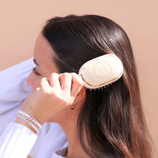 Mini Boar Bristle Hair Brush Tan - TELETIES