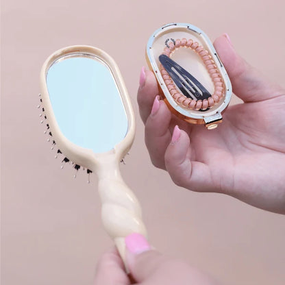 Mini Boar Bristle Hair Brush Tan - TELETIES