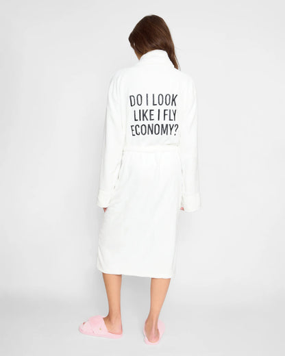Plush Robe Do I Look Like I Fly Economy? - Los Angeles Trading Company
