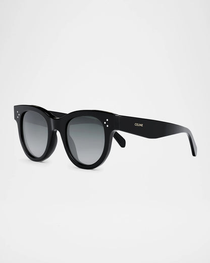 Round 3 Dots Acetate Sunglasses Black - CELINE