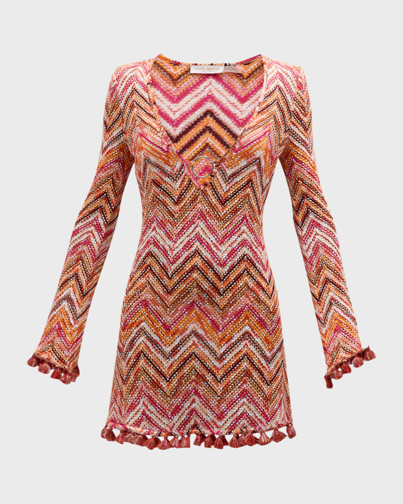 Spacedye Cassie Dress Orangedye Chevron Knit - Ramy Brook – Jackie Z Style  Co.