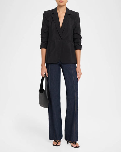Tumbled Woven Khloe Blazer Black - Cinq à Sept