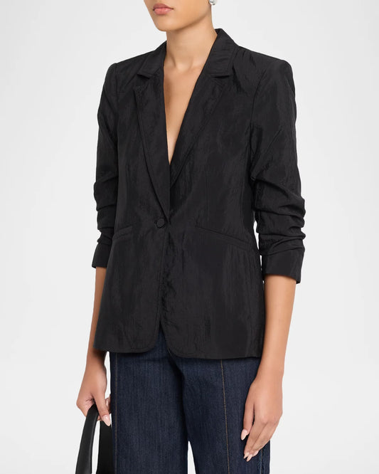 Tumbled Woven Khloe Blazer Black - Cinq à Sept