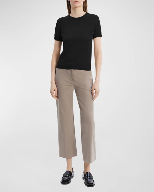 Basic Tee Regal Merino Black - Theory Women