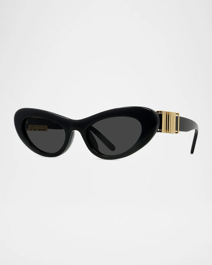 Oval Sunglasses Black - Loewe