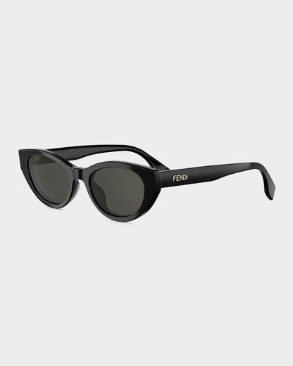 Cat-Eye Sunglasses Black - FENDI