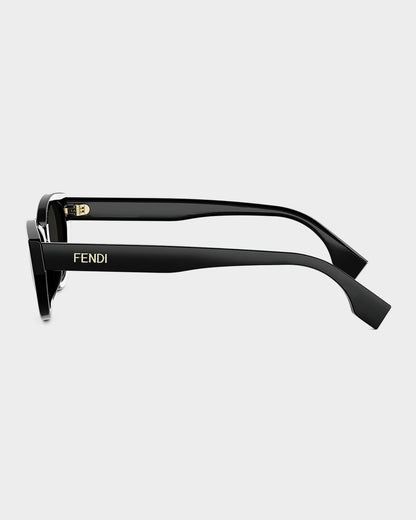 Cat-Eye Sunglasses Black - FENDI