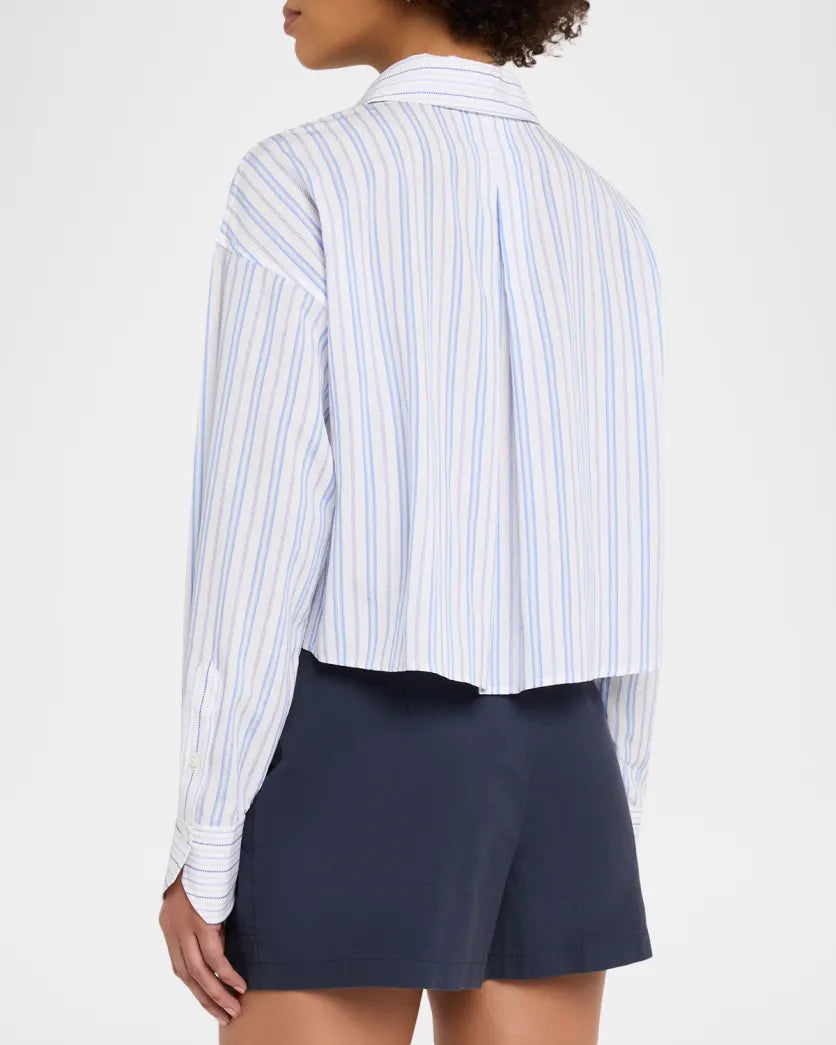 Marnie Shirt Blue Stripe Combo - Ramy Brook