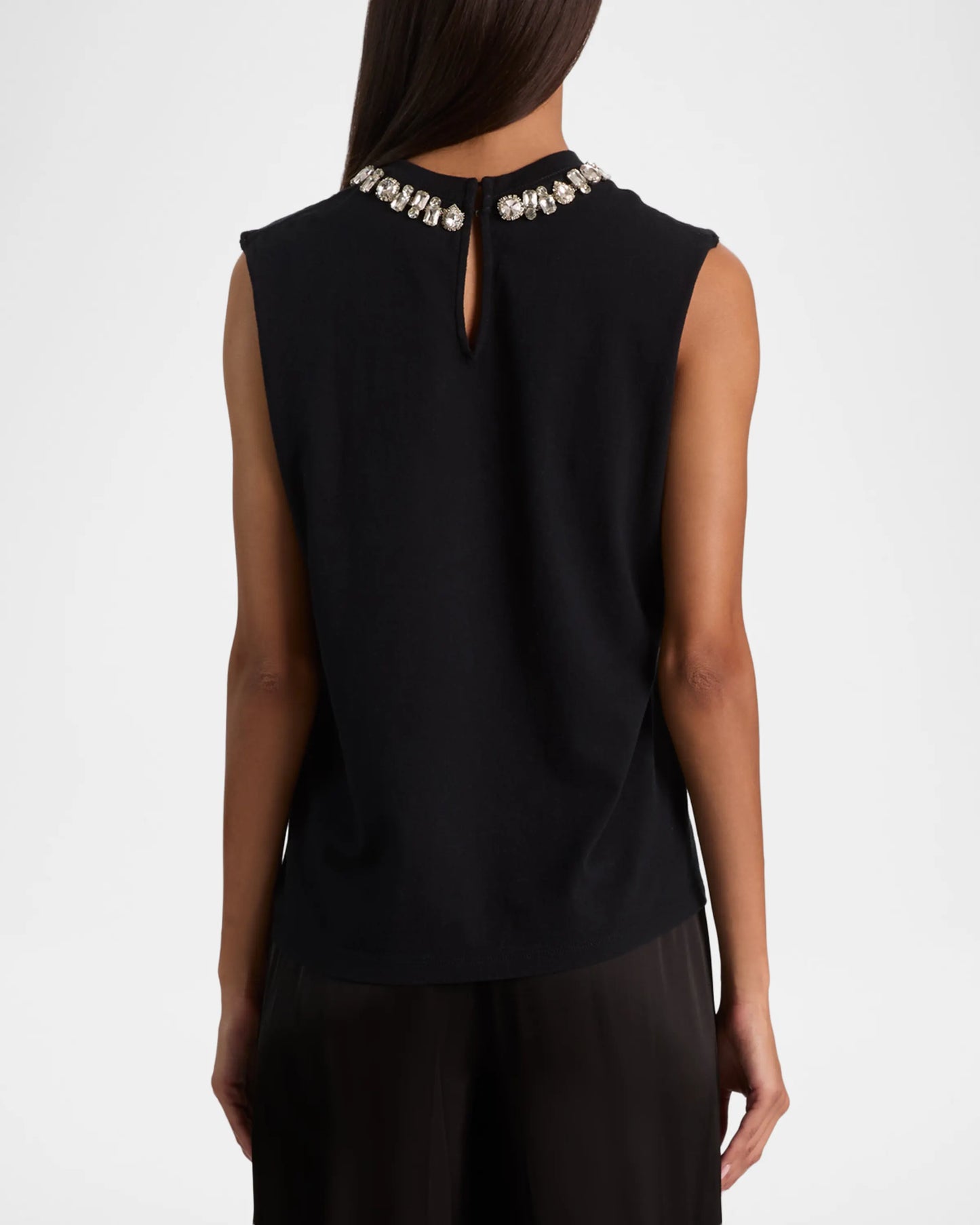 Micah Embellished Muscle Tee Guns N Roses - Alice + Olivia