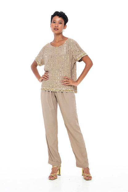 Evening Pants Camel - Skemo