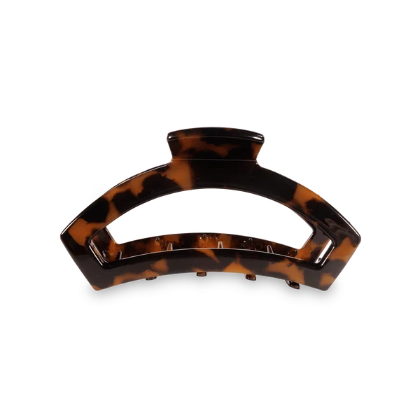 Open Medium Hair Clip Tortoise - TELETIES